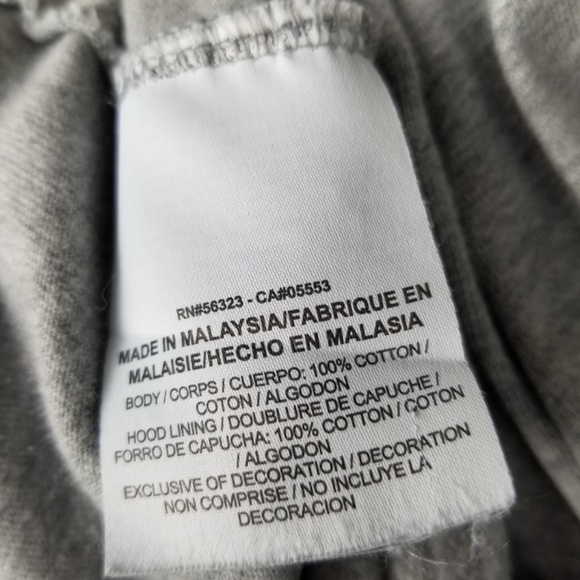 Vintage Nike - Mini Logo Spell Out Hoodie Light Sweatshirt - Blue Tag - L- Gray - Picture 6 of 7